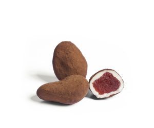 Besos de fresa al cacao