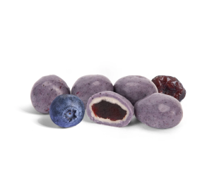 Arándanos Morados con Chocolate Blanco